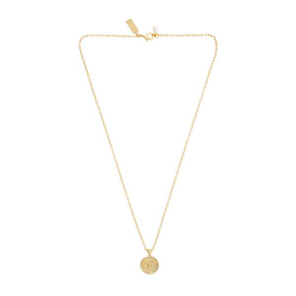 Evil Eye Pendant Necklace Gold Garmentory