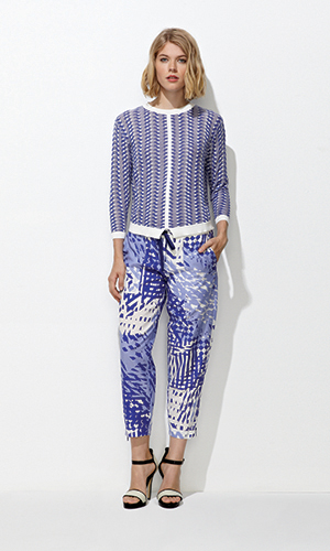 Theonne violet printed pants Theonne violet printed pants