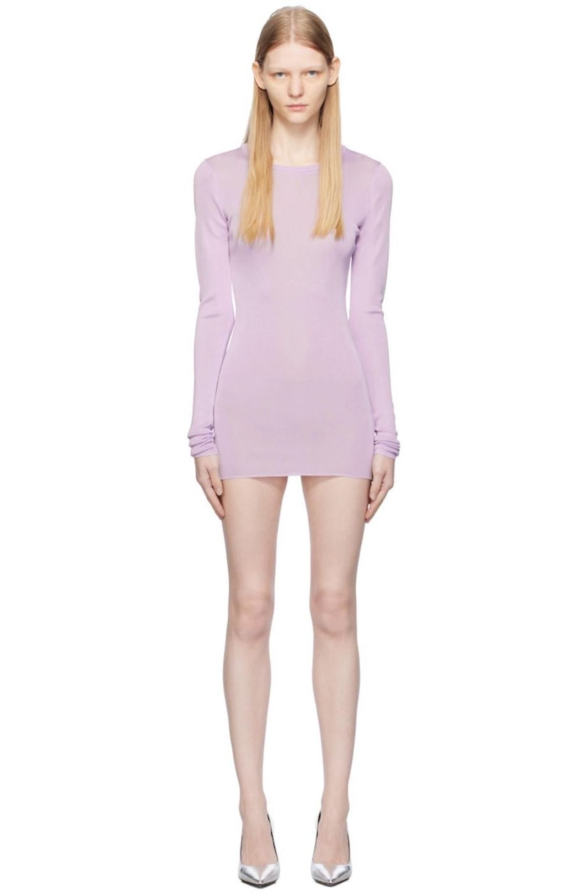 gauge81 purple dress $620 Gauge81 Women's Purple Silk Sleeveless Draped Shiroi Slip Dress Size L