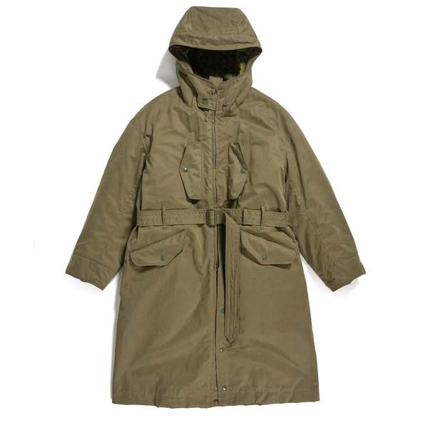 Engineered Garments PC Coated Cloth Storm Coat - Olive | Garmentory