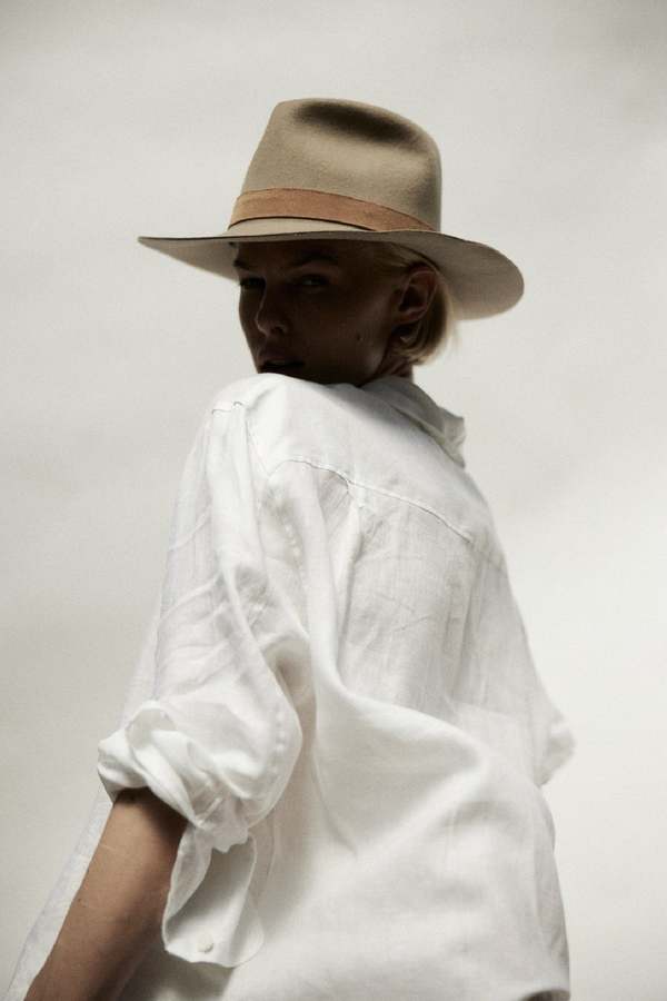 Janessa Leon Ross Fedora Hat - Clay | Garmentory display picture 1