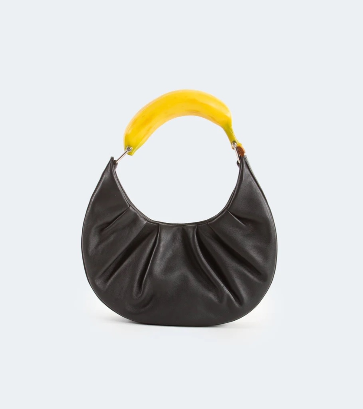 Puppets and Puppets Banana Hobo Bag Black Leather Garmentory