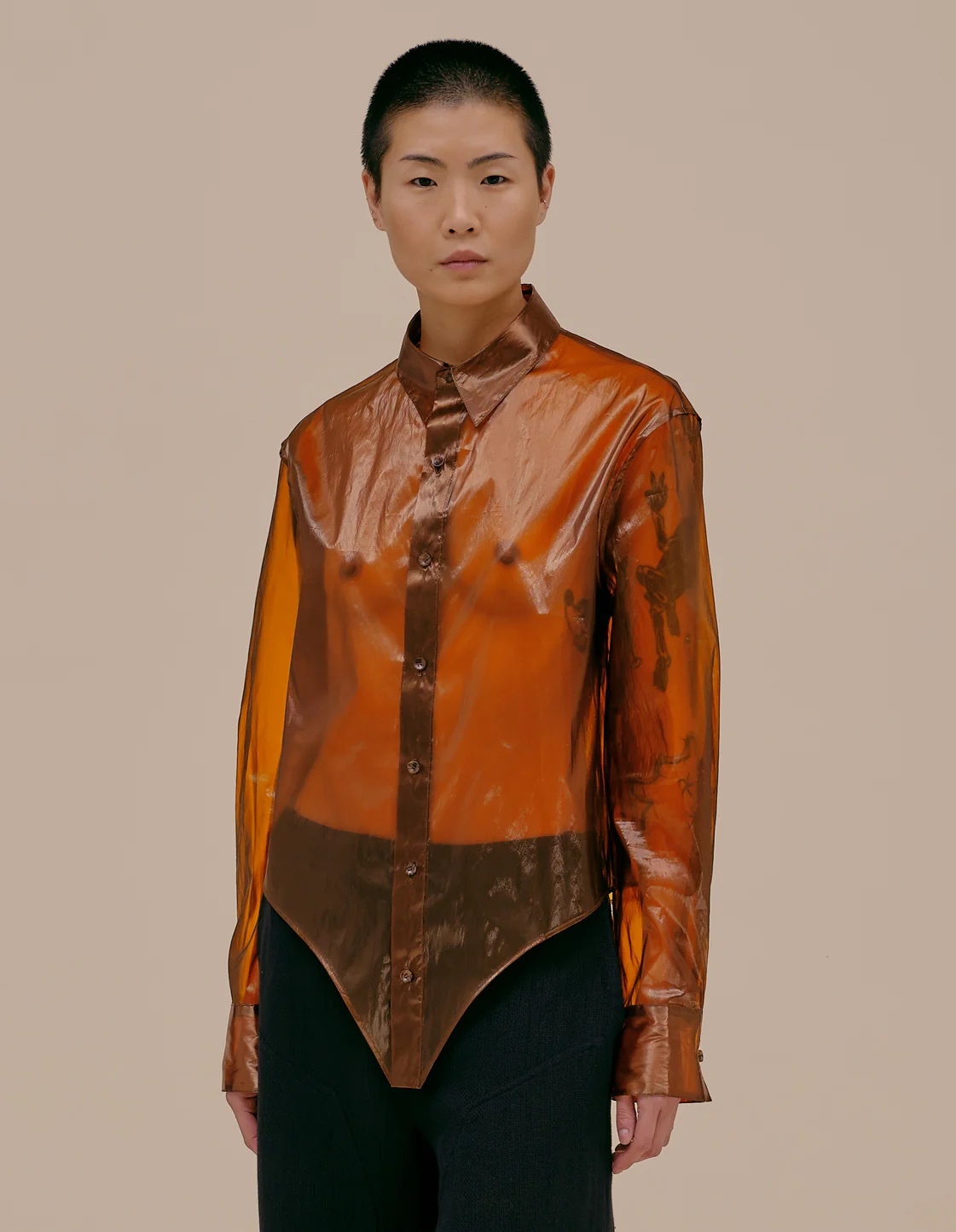 ECKHAUS LATTA シアーシャツ