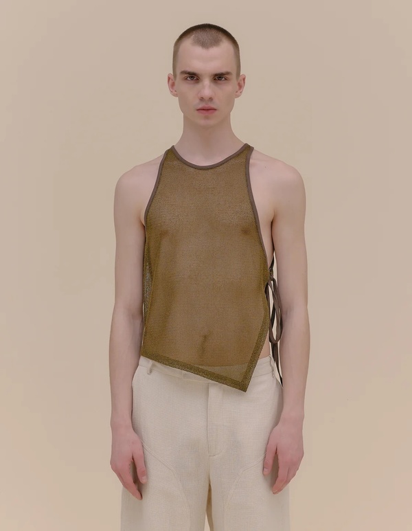 ECKHAUS LATTA Sheer UV Tank - Kelp | Garmentory
