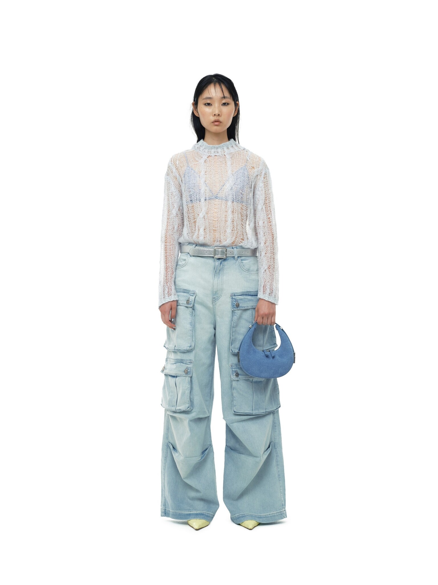 トートバッグ OSOI Toni Mini Handbag - Osoi - Denim Sky - Suede Toni Mini Handbag - Osoi - Denim Sky - Suede