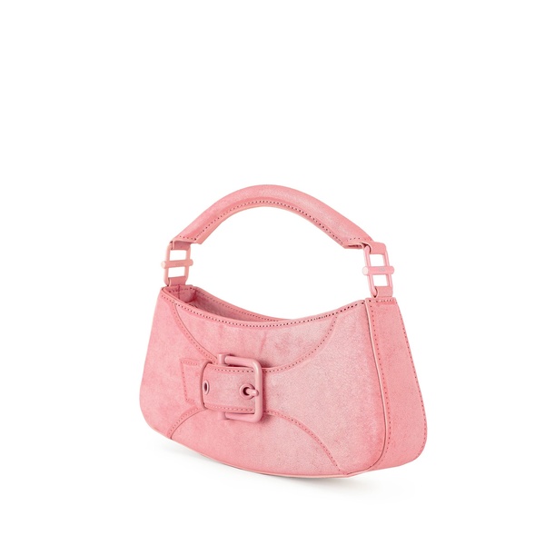 ショルダーバッグ・ポシェット Osoi Hobo Brocle Shoulder Bag - Leather - Pink OSOI Small Belted Brocle Bag - Pink Leather | Garmentory