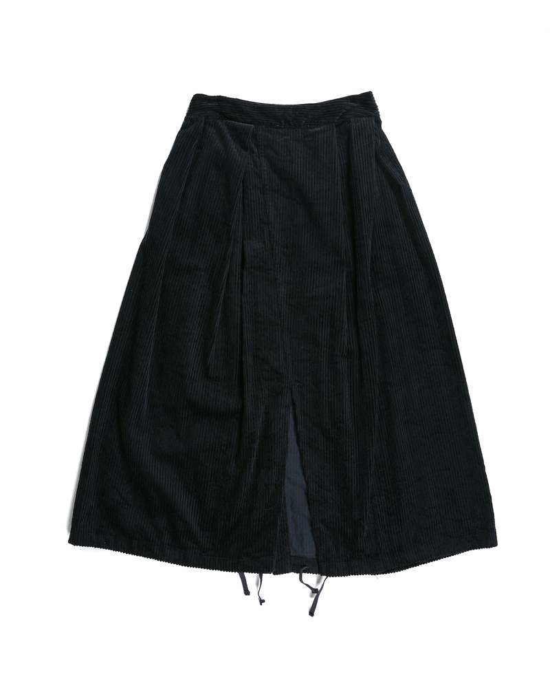 Engineered Garments｜SKIRTS (Tuck Skirt A - Dk Navy Cott Engineered Garments - Women's Tuck Skirt - Navy / Natural