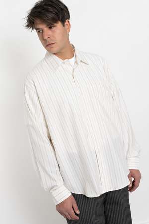 トップス Mfpen executive shirt beige S Executive Shirt Beige Structure Check by mfpen | Couverture & The