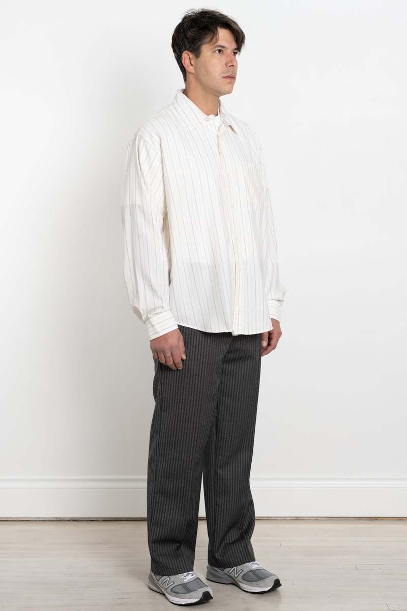 トップス Mfpen executive shirt beige S mfpen Executive Shirt in Structure Beige Check Curated at Jake and