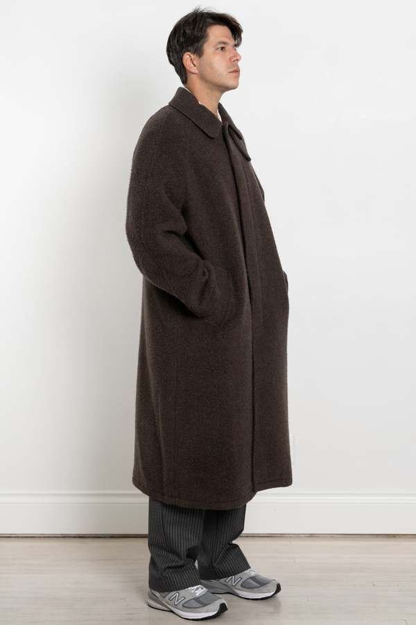 mfpen Installation Coat Fuzz Recycled Wool - Brown | Garmentory