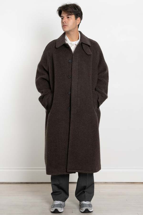 mfpen Installation Coat Fuzz Recycled Wool - Brown | Garmentory