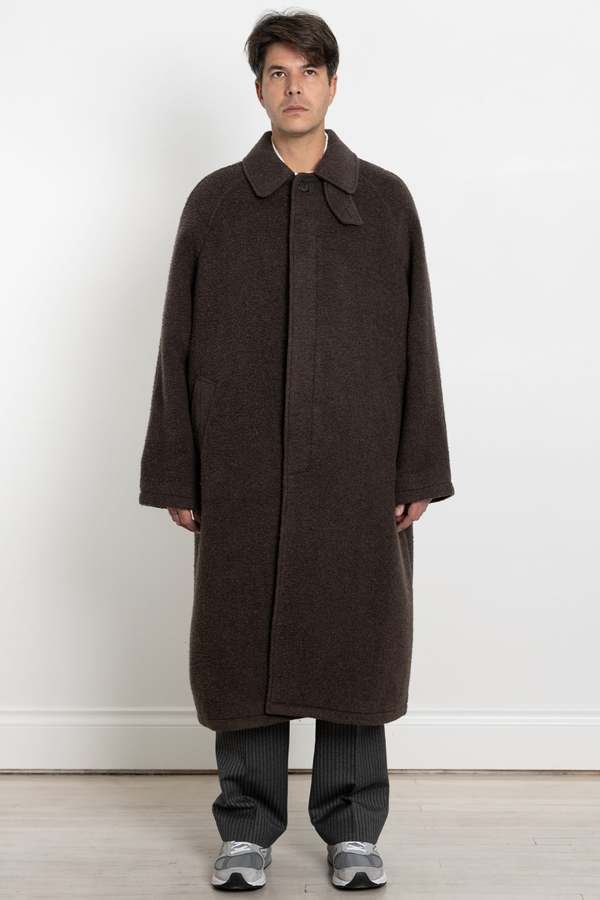 mfpen Installation Coat Fuzz Recycled Wool - Brown | Garmentory