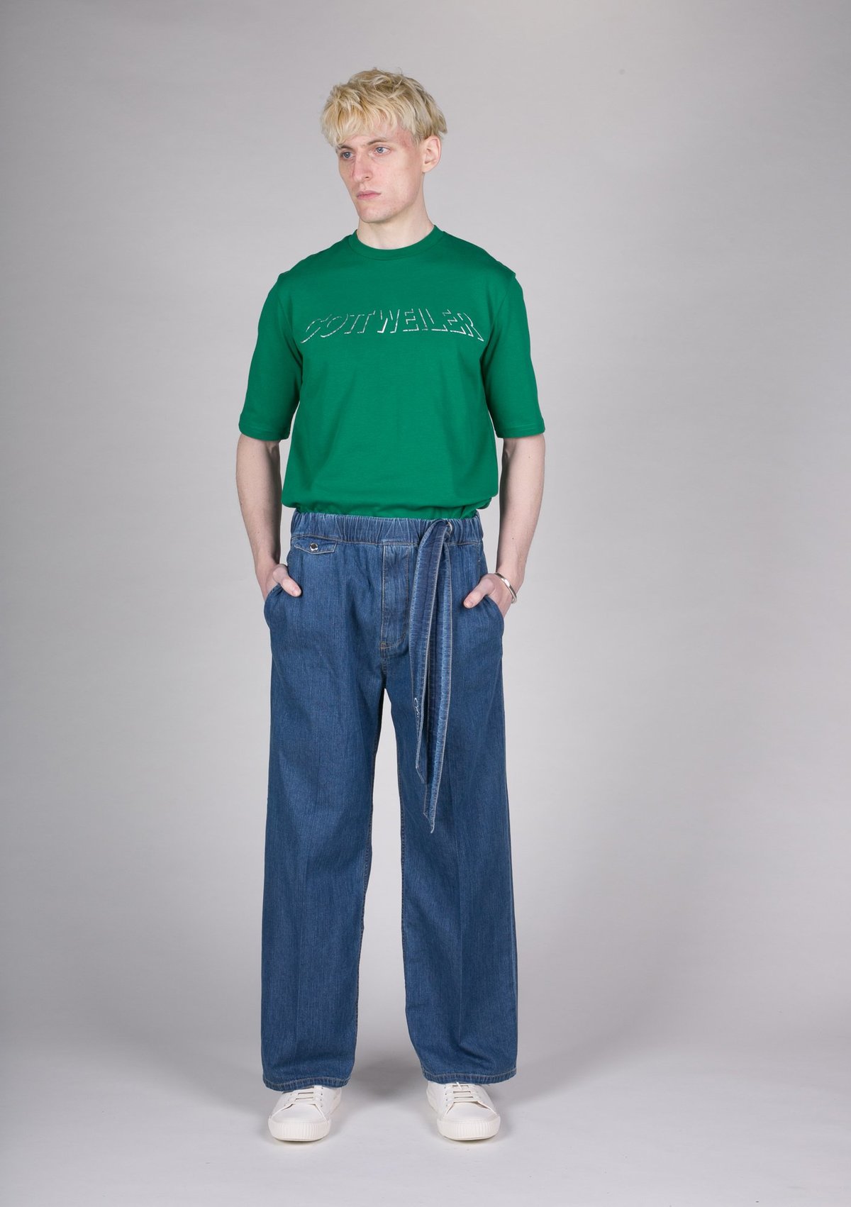 パンツ Christian dada embroidery wide slacks パンツ Christian dada embroidery wide slacks