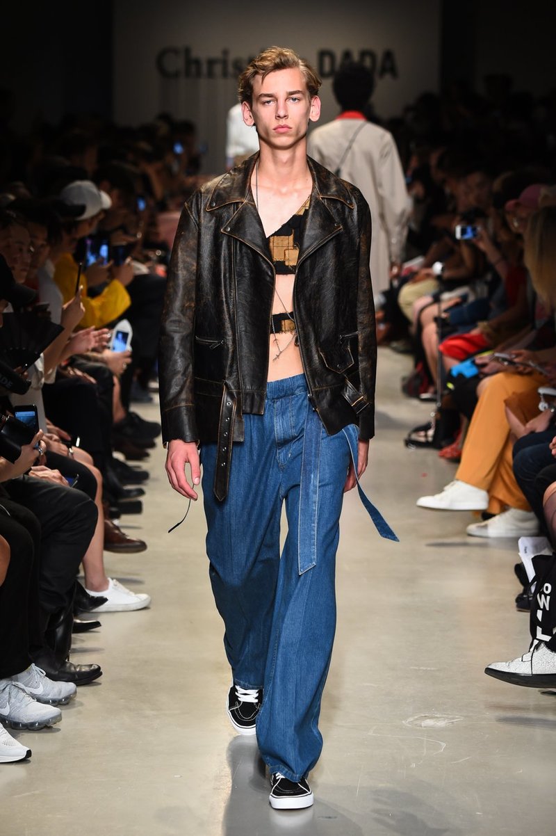 Christian Dada Wide Leg Baker Trousers | Garmentory