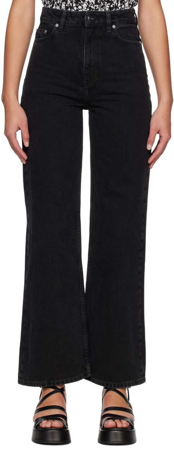 Ganni Magny Jeans - Washed Black/Black | Garmentory
