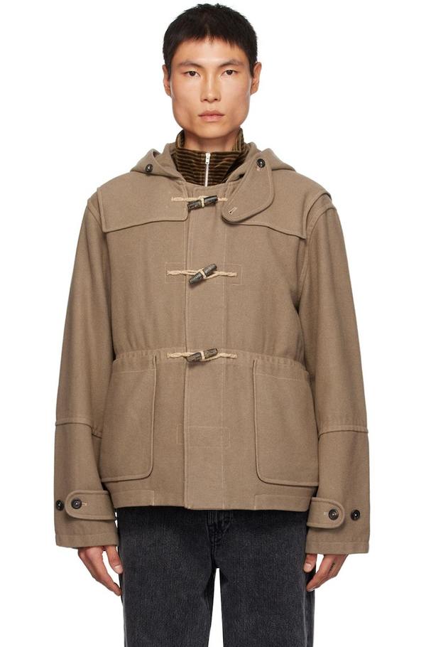 Our Legacy Cropped Duffel Jacket Beige Garmentory