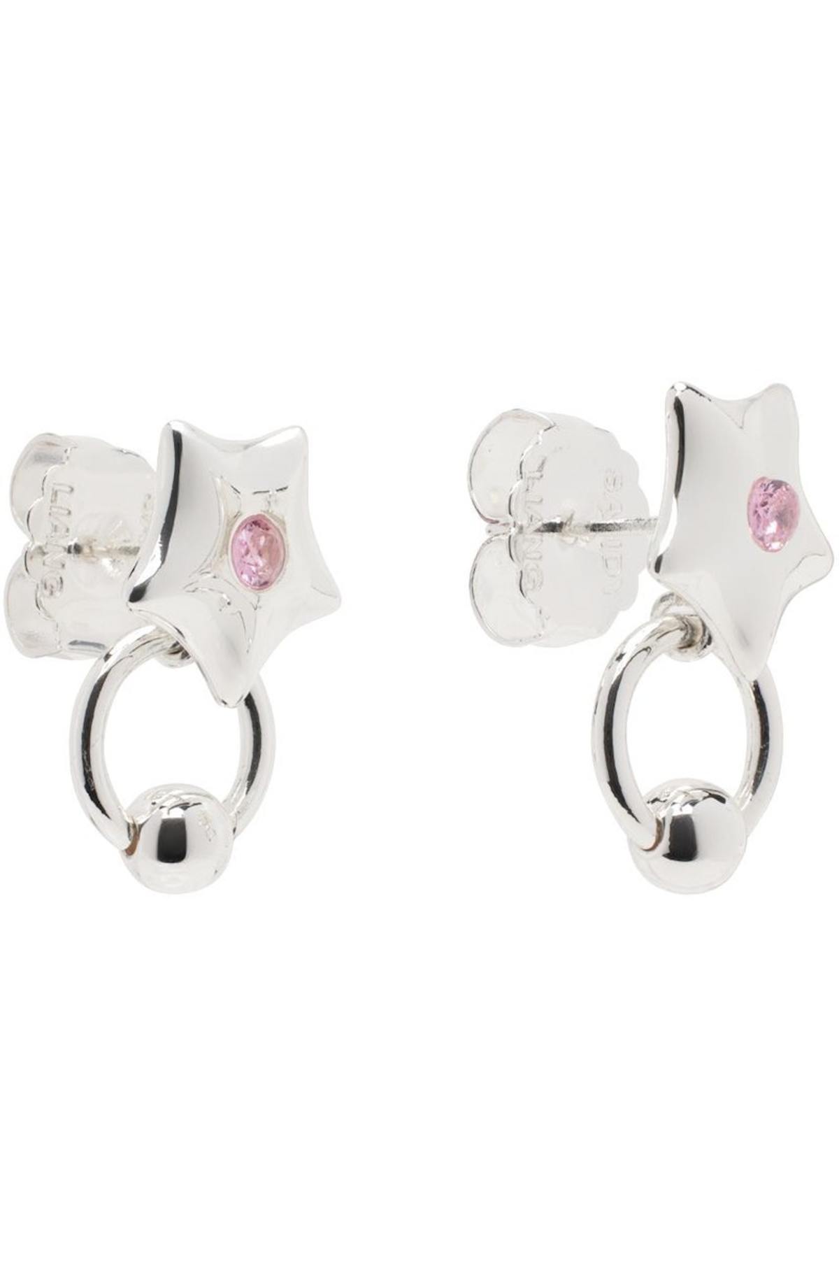 Sandy Liang シルバー Found ピアス 関税送料込 関税込み】Sandy Liang シルバー Found ピアス (SANDY LIANG