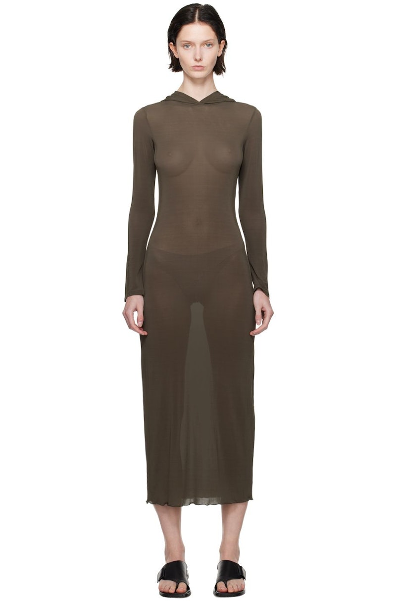 【関税込み】Paloma Wool ブラウン Mob ミディアムドレス Paloma Wool Mob Midi Dress - Brown | Garmentory