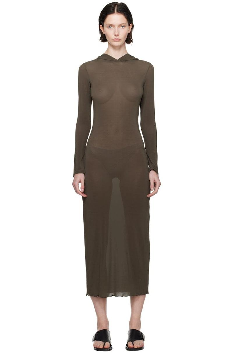 Paloma Wool Mob Midi Dress - Brown | Garmentory