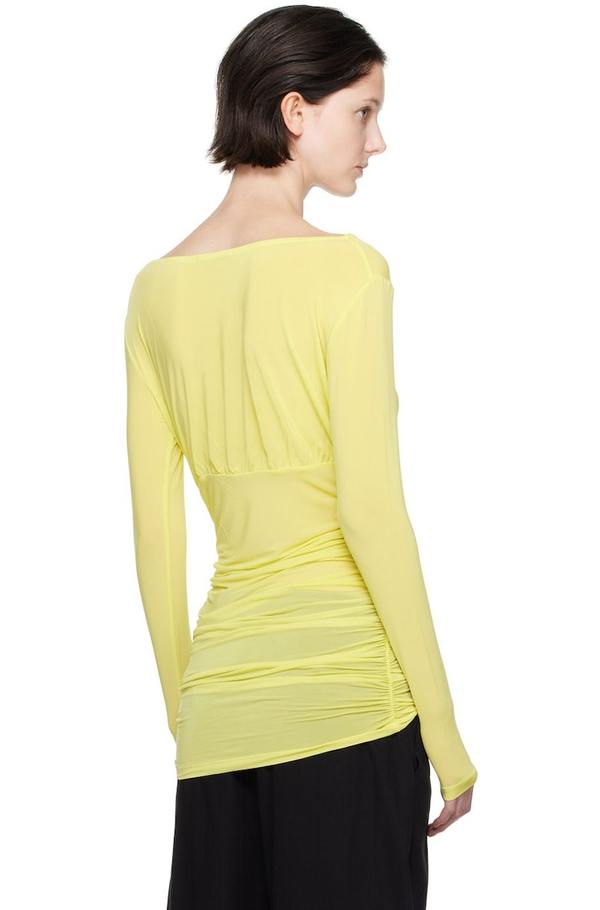 Paloma Wool Green Lil Long Sleeve T-Shirt - Dark Yellow | Garmentory