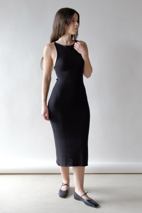 Alohas Delicate Knit Dress - Black Alohas Delicate Knit Dress - Black