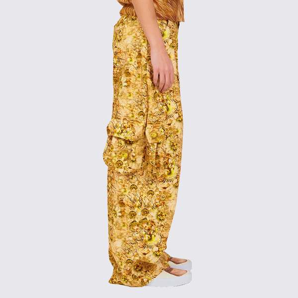 Collina Strada Lawn Cargo Pant - Brown Floral | Garmentory