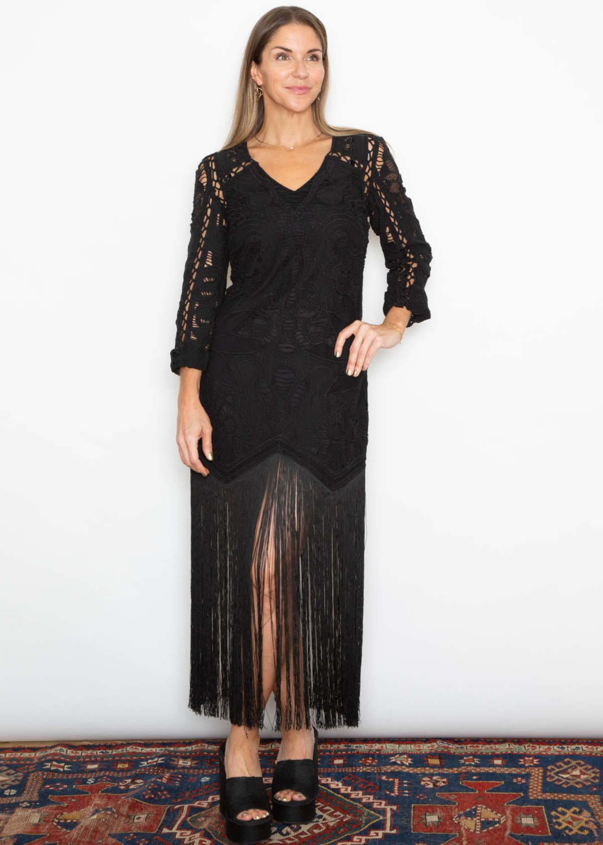 Sea NY Liesel Fringe Dress | Garmentory