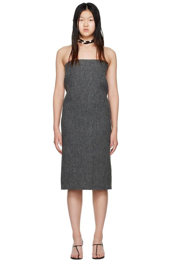 We11done Gray Tube Midi Dress | Garmentory
