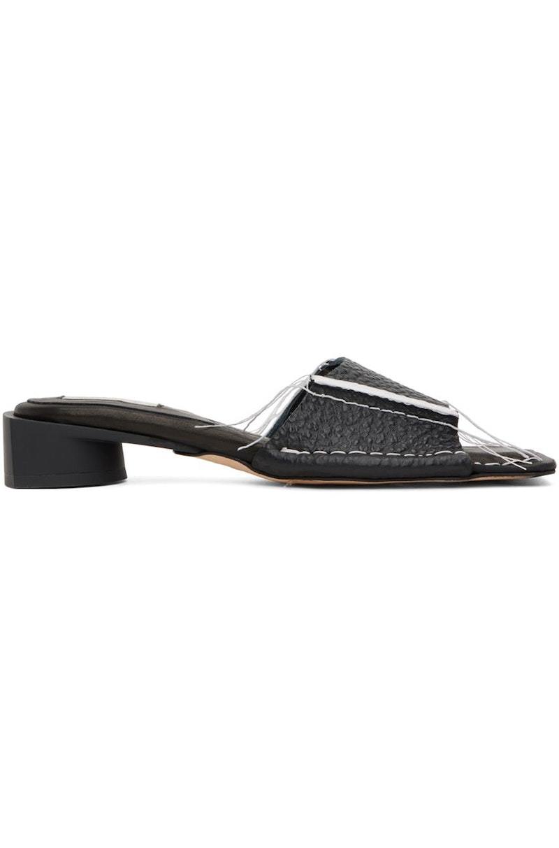miista ブラックFifi サンダル Black Fifi Sandals by Miista on Sale