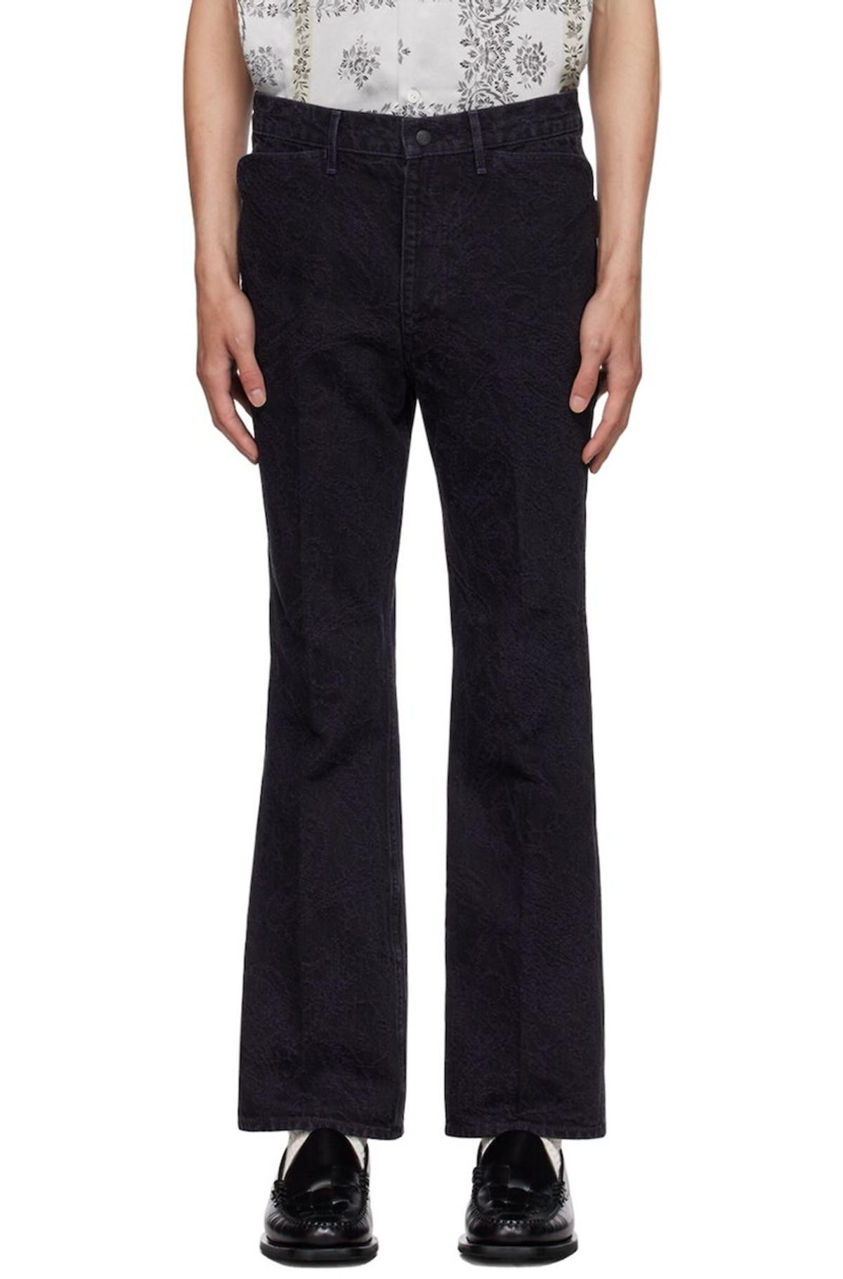 パンツ needles paisley all in one NS165 NEEDLES Black Paisley Jeans | Garmentory