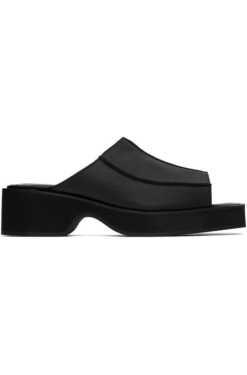 ECKHAUS LATTA Frame Sandals - Black | Garmentory