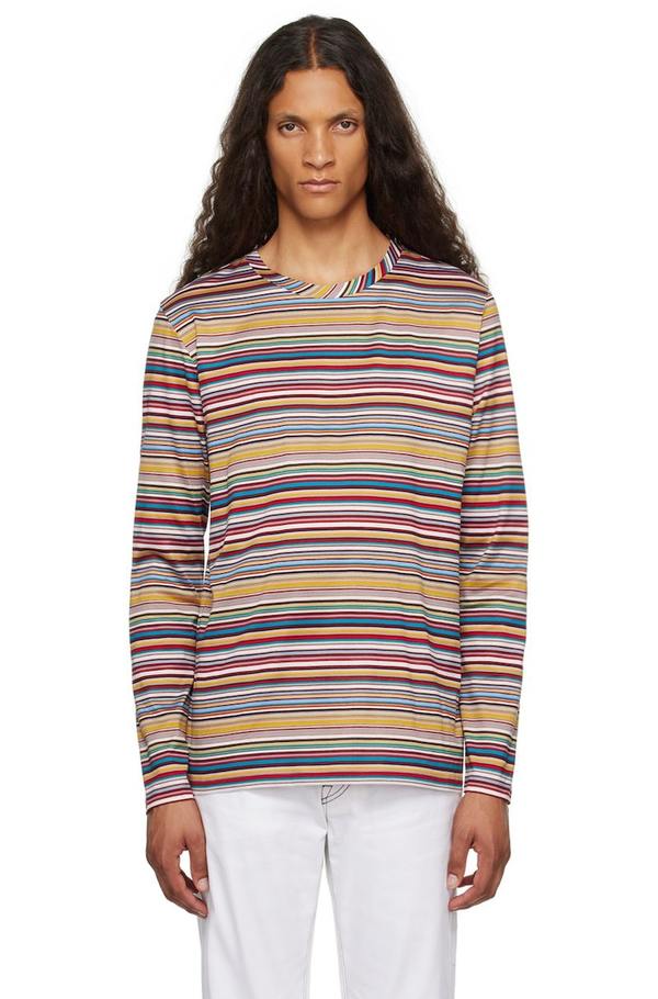 Paul Smith Multicolor Signature Stripe Long Sleeve T-Shirt