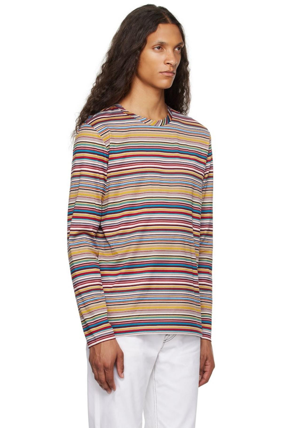 Paul Smith Multicolor Signature Stripe Long Sleeve T-Shirt