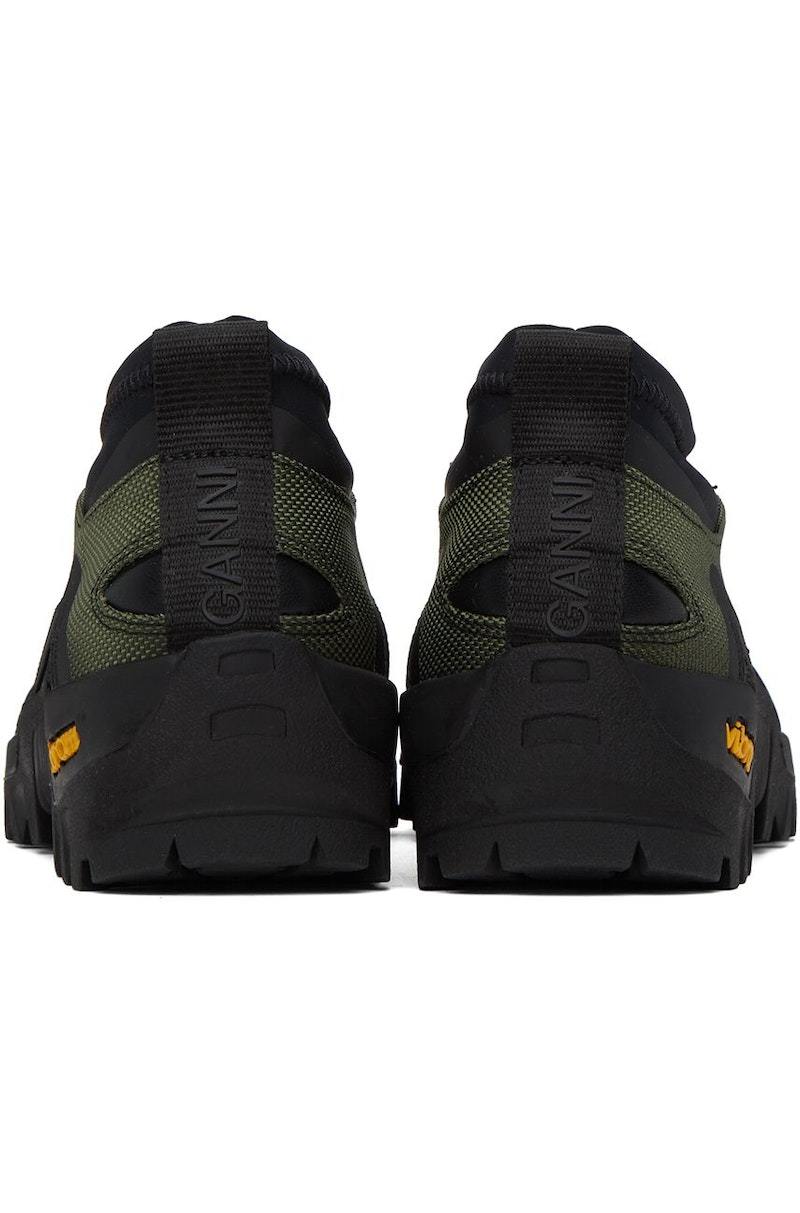 【関税込み】GANNI カーキ Performance スニーカー Ganni Khaki Performance Sneakers - Kalamata | Garmentory