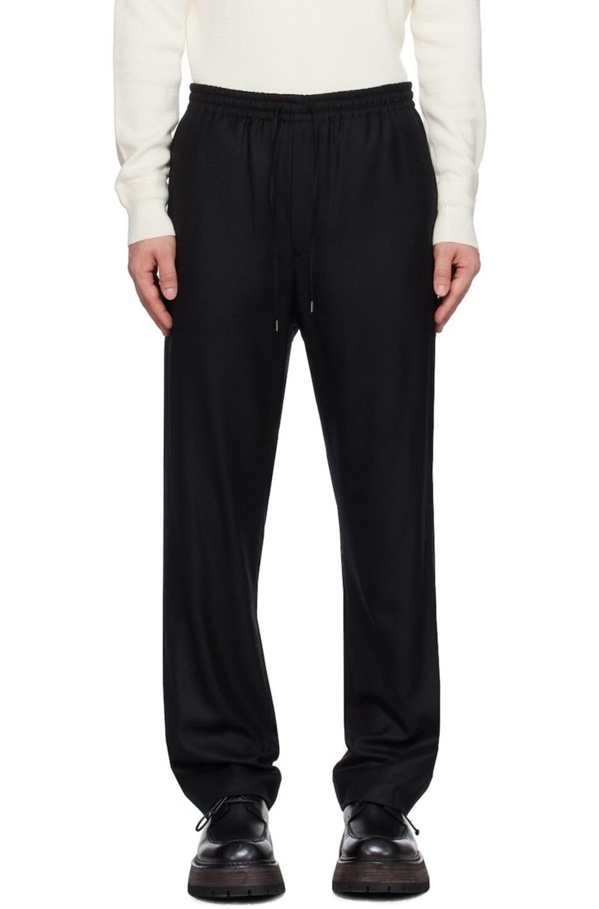 AURALEE Black Super Light Easy Trousers | Garmentory