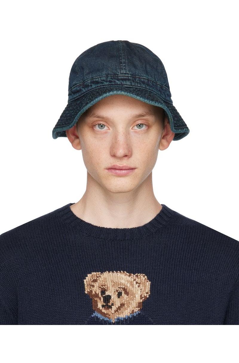 RRL Blue Faded Denim Hat | Garmentory