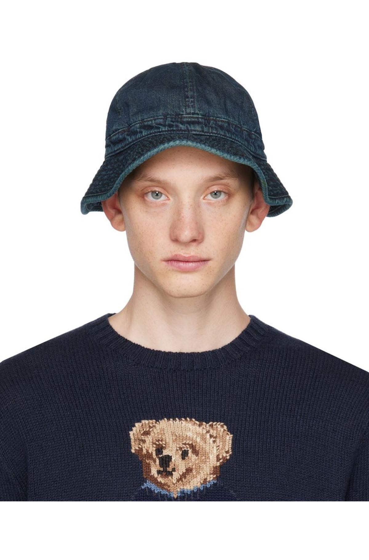 RRL Blue Faded Denim Hat | Garmentory