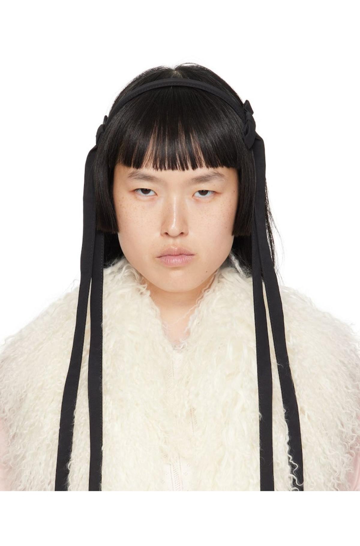 Sandy Liang Black Recital Headband | Garmentory