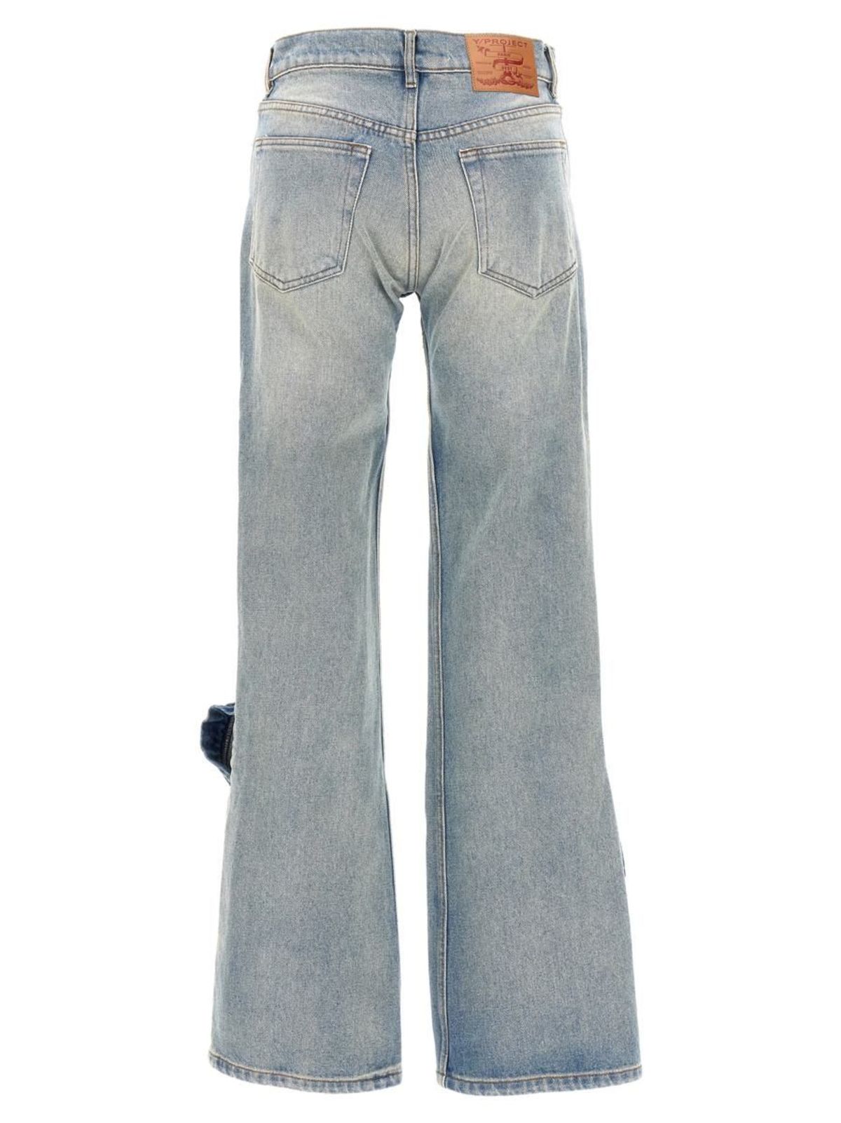 デニム・ジーパン Y PROJECT 'Hook and Eye' jeans Y/Project Hook And Eye Jeans | Blue | FARFETCH