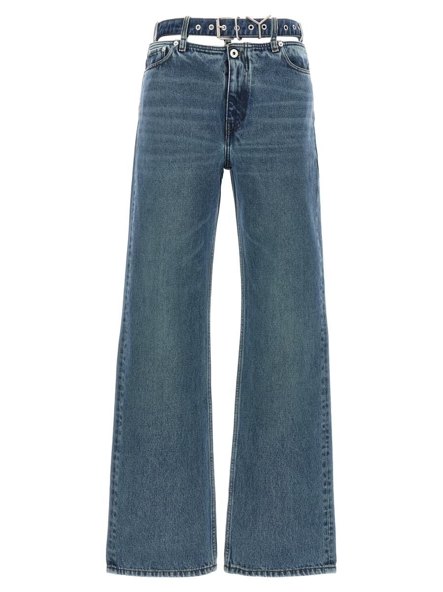 パンツ Y/Project EVERGREEN Y BELT JEANS Y-PROJECT--Evergreen-y-belt--