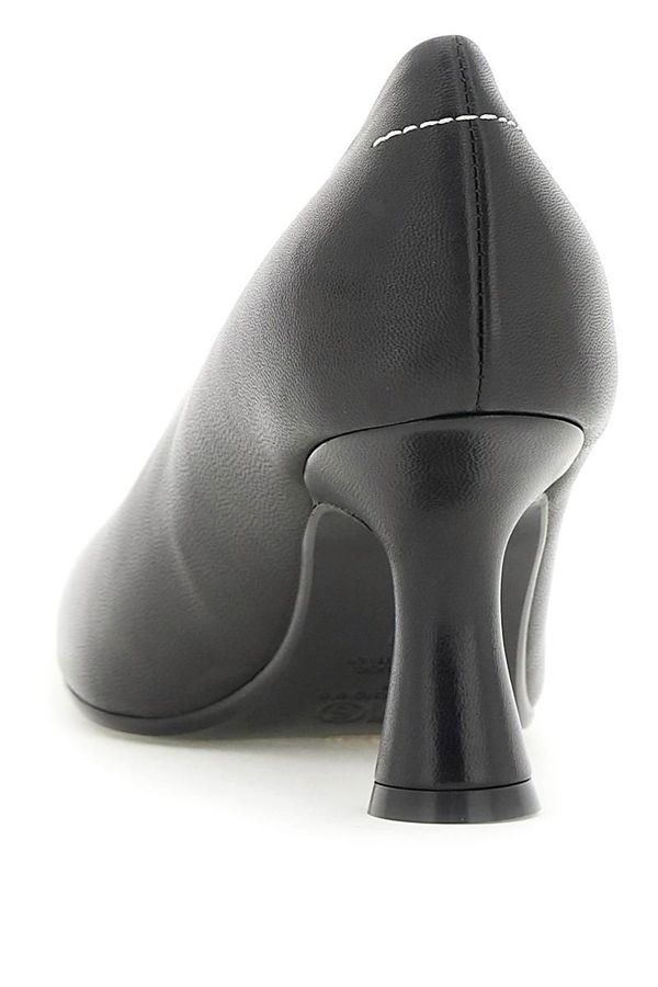 パンプス MM6 MAISON MARGIELA PUMP IN LEATHER Mm6 maison margiela logo 6 pumps | Garmentory