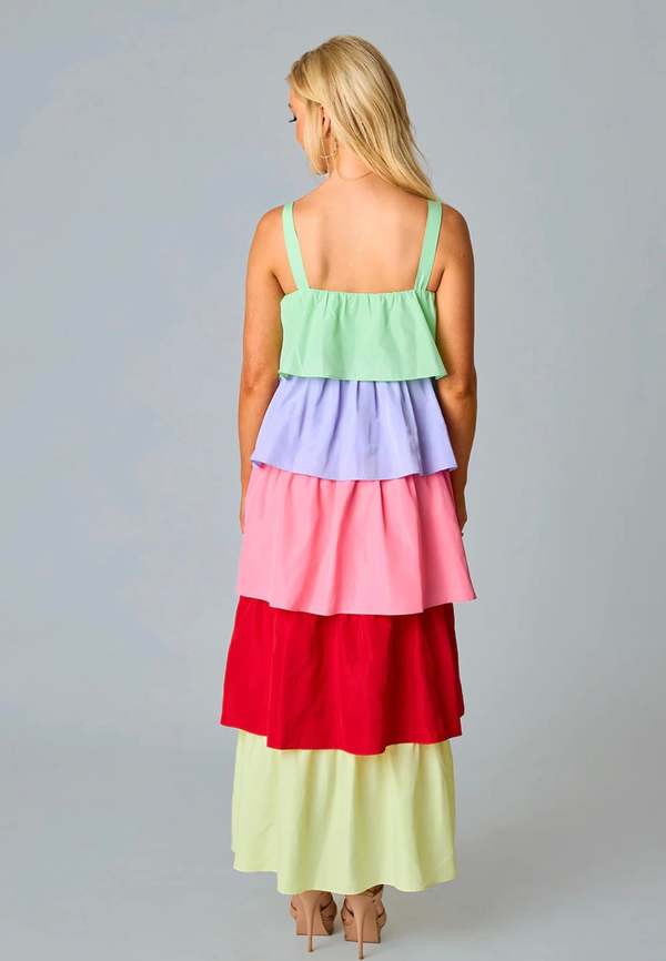 Buddy Love Tiered Maxi Dress - Rainbow | Garmentory