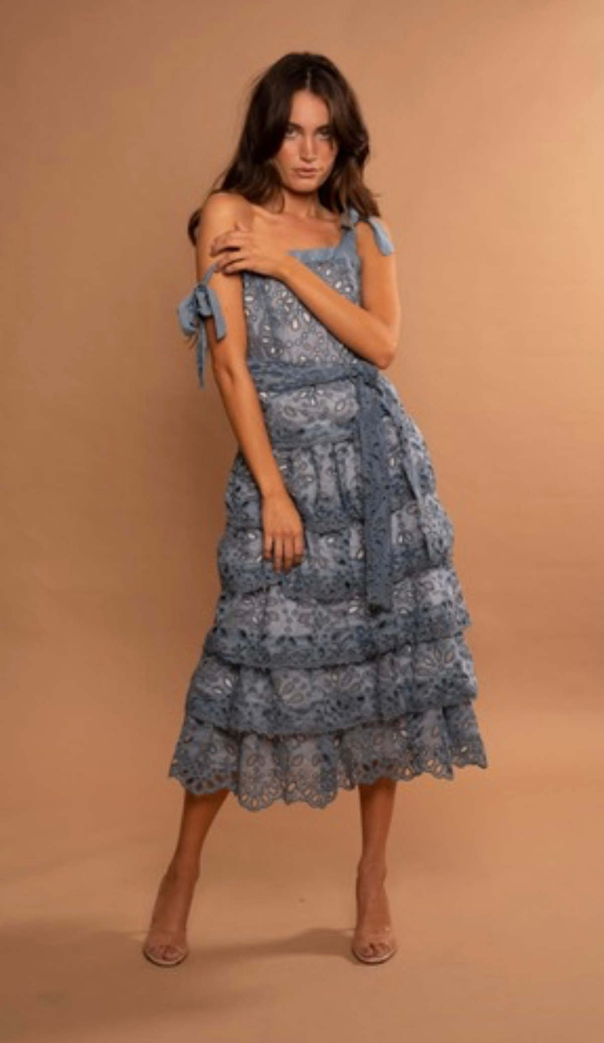 BTFL Tiered Lace Midi Dress | Garmentory BTFL Tiered Lace Midi Dress | Garmentory