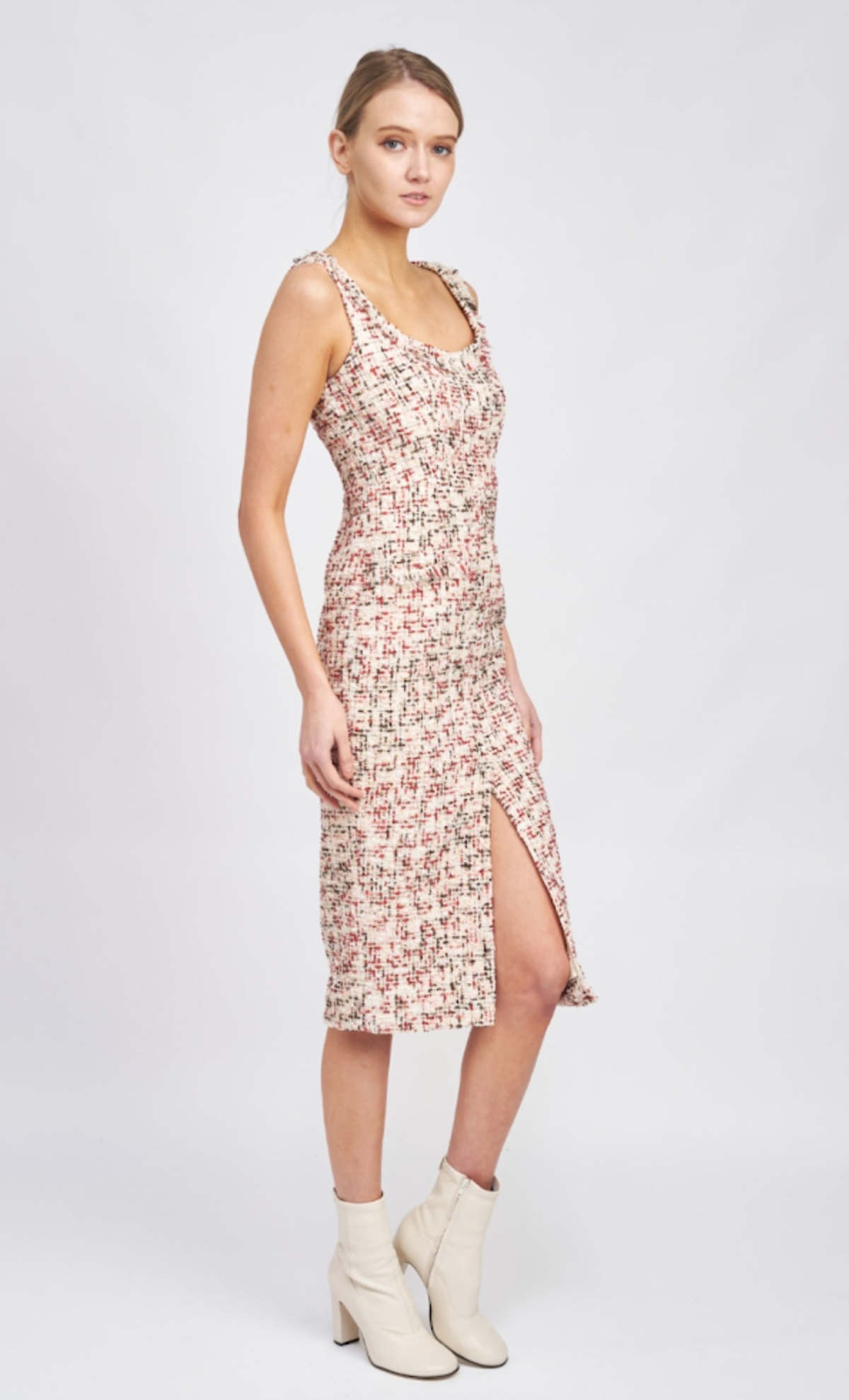 En Saison Tweed Pencil Midi Dress | Garmentory