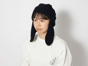 Unisex Snow Peak Knit Flight Cap - Black | Garmentory