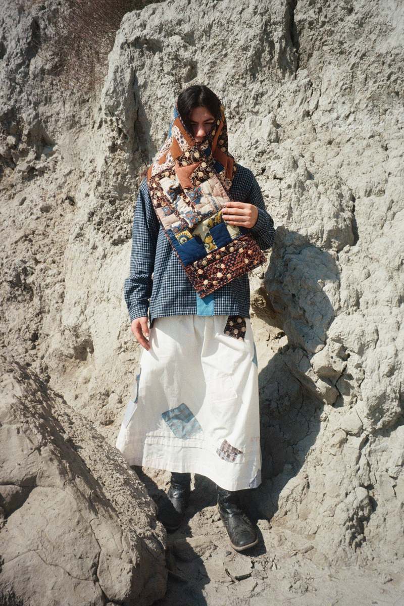 Story Mfg. Todash Skirt - Ecru Scatter Patch