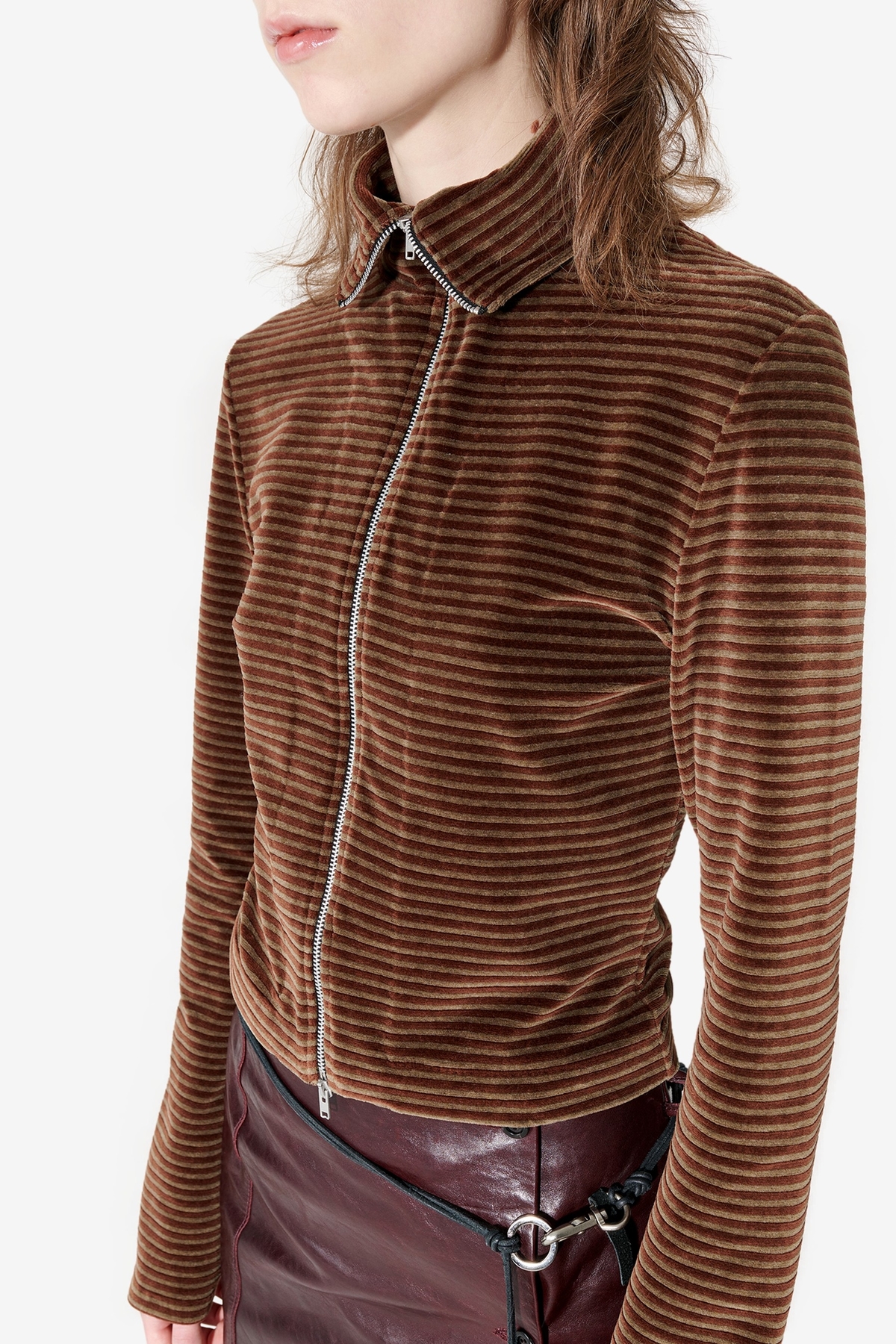 OUR LEGACY｜JACKETS (SLIM ZIP SHIRT (W2252SDG)) Our Legacy - Slim Zip Shirt Dry Grass Rugged Lincot