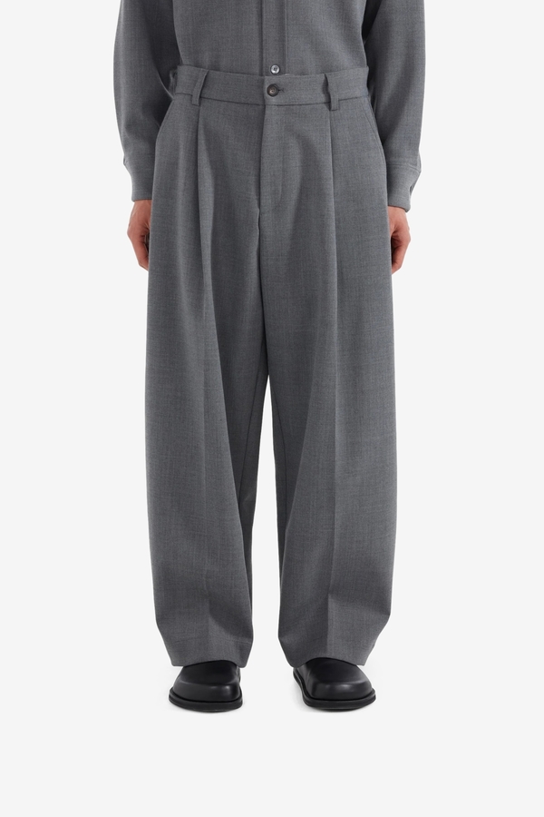Studio Nicholson Ellis Pants - Grey Marl | Garmentory