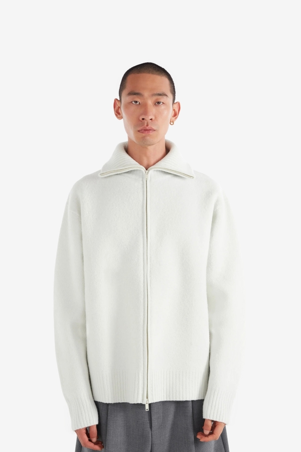 Studio Nicholson Iwaki Cardigan - Water Lily | Garmentory Studio Nicholson Iwaki Cardigan - Water Lily | Garmentory