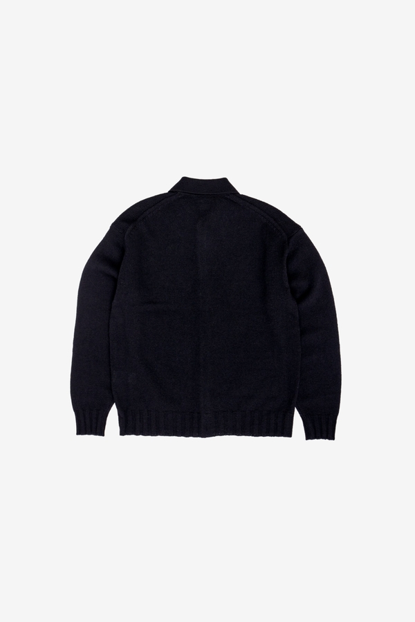Auralee Shetland Wool Cashmere Knit Cardigan | Garmentory